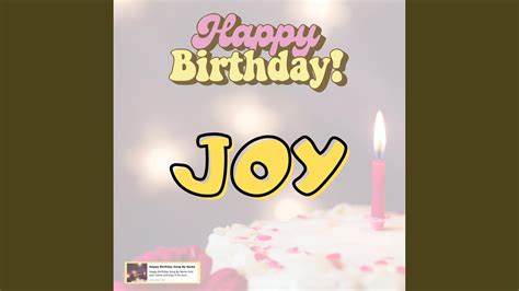 Happy Birthday Joy Song Youtube