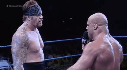 Kurt Angle Kissing Undertaker Brock Lesnar R WrestleWithThePackage