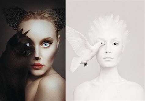 Artist Creates Striking Self Portraits With Animal Eyes