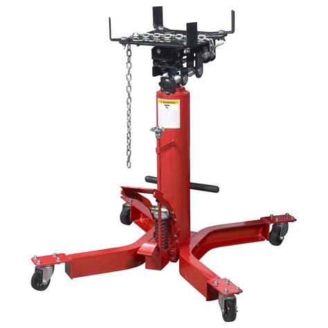 Drive on lifts or 4 post lifts offer the ability to save on garage floor space and store one vehicle on top of the other. 1000 lb. Telescopic Transmission Jack (1/2 Ton) | Sunex Tools
