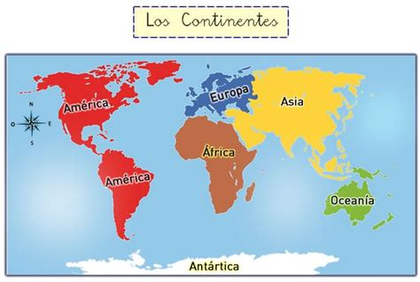 Los Continentes Y Océanos Continentes Y Océanos Continentes