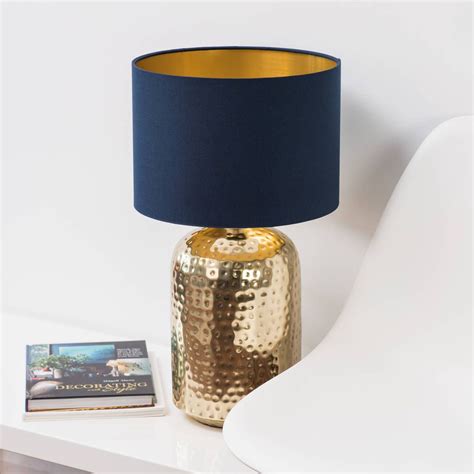 Check out our gold table lamp selection for the very best in unique or custom, handmade pieces from our table lamps shops. Brushed Gold Lined Lamp Shade 40 Colours in 2020 | Gold ...