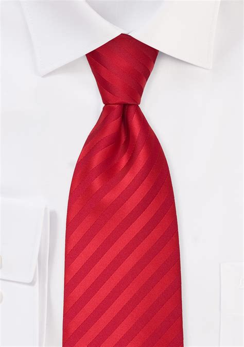 solid color red necktie stain resistant microfiber tie in bright red cheap