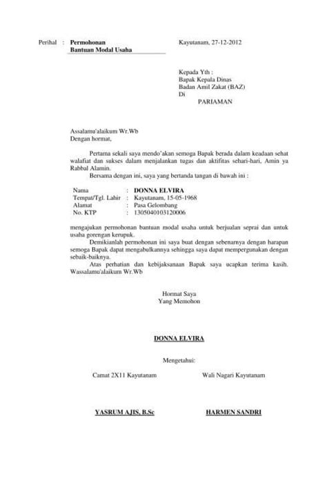 Surat teguran dan surat perintah kepala desa. 10+ Contoh Surat Permohonan Bantuan Dana, Izin, Kerjasama ...