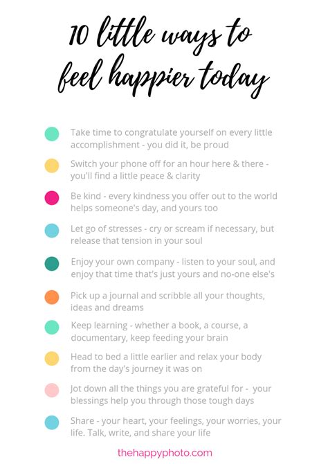 10 Little Steps To Feel Happier Today Every Step Counts X Happy