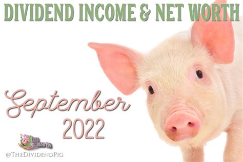September Dividend Income And Net Worth Report 2022 The Dividend Pig