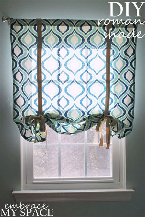 How to measure for roman shades. Simple Roman Shade | French door curtains diy, Diy roman ...