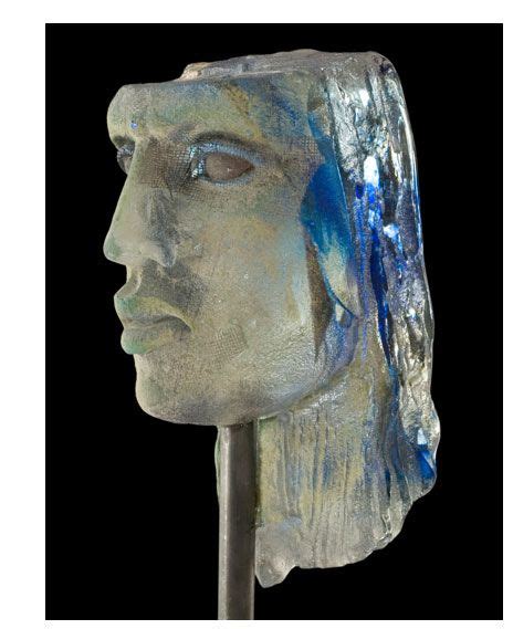 Claes Uvesten “blue” Cast Glass Sculpture 2008 Glass Sculpture Glass Art Sculpture Glass Art