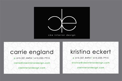 In fact, you can create the perfect card design in minutes. CKE Interior Design Business Cards on Behance