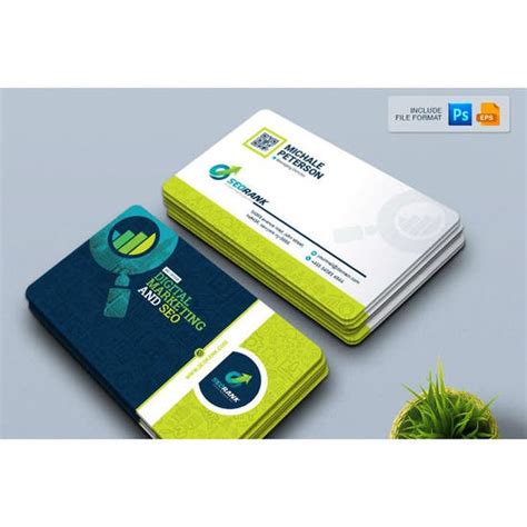 10 Digital Marketing Business Cards Illustrator Indesign Photoshop