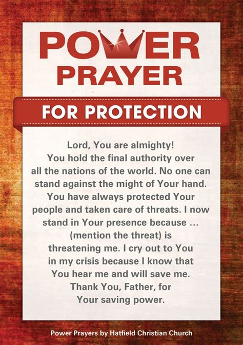 Prayer For Protection A Simple Prayer A Simple Verse