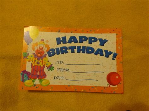 13 Happy Birthday Clown Certificate Celebration Teacher Classroom
