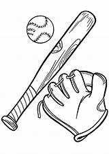 Glove Softball Getdrawings Colornimbus Colorluna sketch template