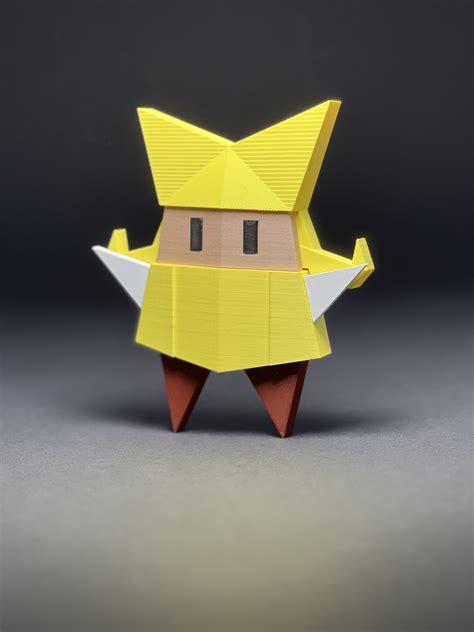 Бесплатный Stl файл Оливия из игры Paper Mario Король оригами елочное