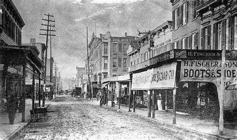 First St Looking West 1880 90 Hoboken Jersey City Places To Visit