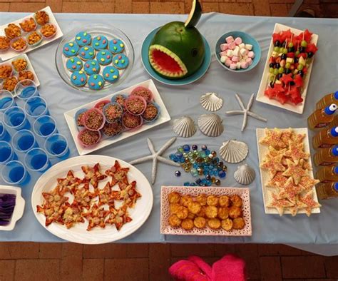 This guide features healthy snacks as well as drinks for all ages. Mermaid Party Food Ideas for Kids | Mermaid party food ...