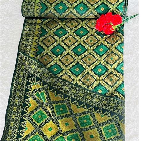 Songket Tenun Asli Kain Pasang Songket Penuh Songket Meter Ready