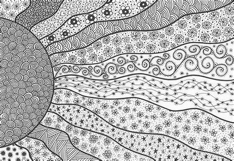 A cute smiling sun with butterflies. Art Therapy coloring page Moon Sun Stars : Sun 9