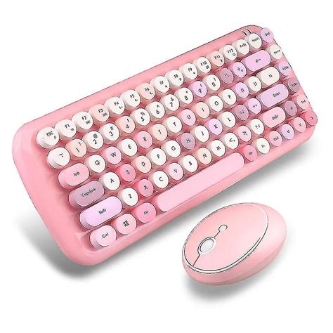 Mofii Wireless Mini Candy Keyboard Mouse Combo Set Mix Color 24g