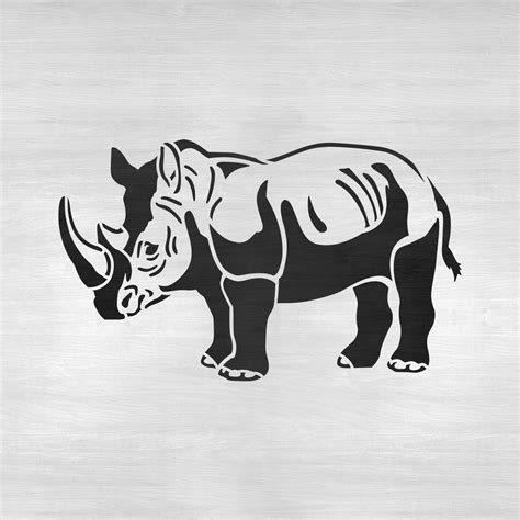Rhino Stencil Stencil Revolution