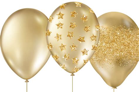 Purple And Gold Balloons Clipart Glitter Balloon Png Digital Etsy