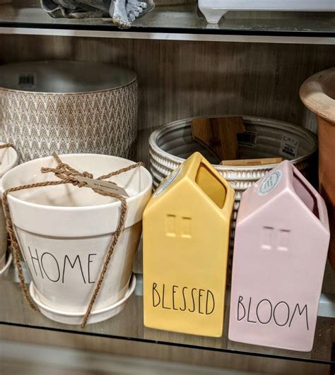 Rae Dunn New For Spring 2020 Home Flower Pot Yellow Blessed And Pink