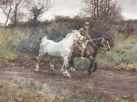 Sir Alfred James Munnings P R A R W S UK Return From The Fair