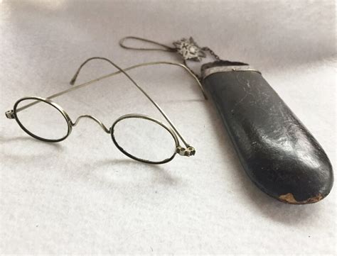 Victorian Eyeglass Chatelaine With Silver Spectacles Etsy