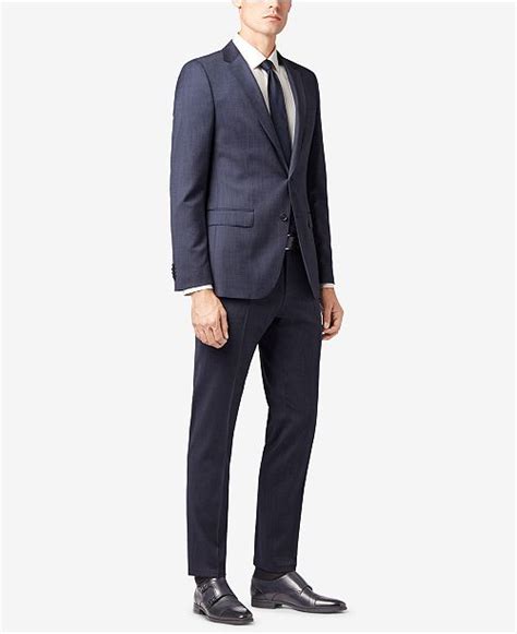 Find your size and the brands that fit you best! Hugo Boss BOSS Men's Slim-Fit Stretch Travel Suit ...