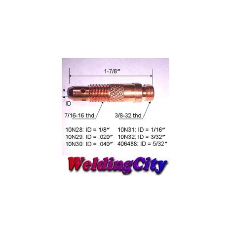 Collet Body 10N Series For TIG Welding Torch 17 18 26