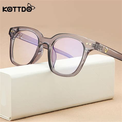Kottdo Vintage Square Anti Blue Light Glasses Frame Women Classic