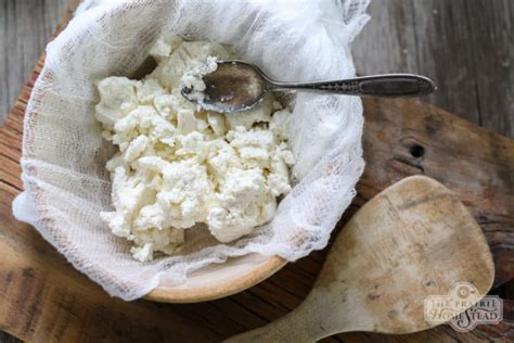 Homemade Ricotta Cheese Recipe The Prairie Homestead