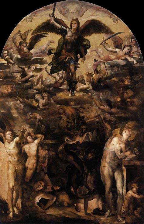 The Fall Of The Rebel Angels Painting Domenico Beccafumi Oil Paintings
