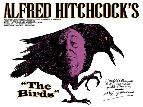 dan panosian thriller alfred hitchcock the birds crow movie pop art hitchcock film bird