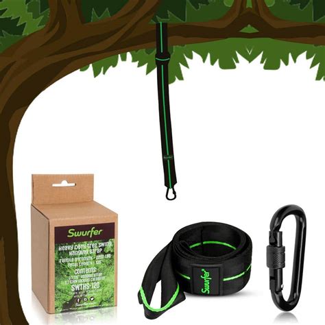 Swurfer Heavy Duty Ft Hammock Tree Hanging Straps Kit Swths