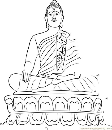 Buddha Was Supposedly Dot To Dot Printable Worksheet Connect The Dots