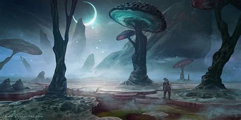 Alien Landscape 02 By Alynspiller On Deviantart Fantasy Landscape
