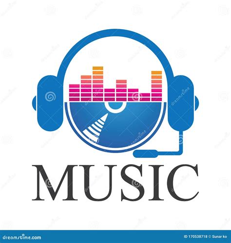 Music Logo Icon Vector Design Illustration Template Stock Vector