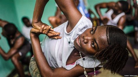 in pictures yoga in sierra leone bbc news