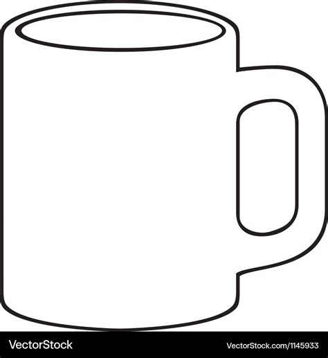 Coffee Mug White Cup Royalty Free Vector Image