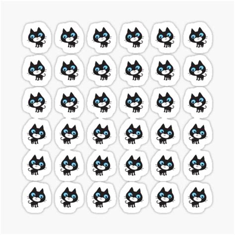 36 Cute Cat Mega Set Choose Large Sticker Sticker For Sale By