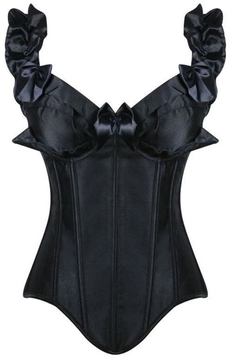 New Gorgeous Ladies Black Satin Off The Shoulder Corset By Daisy Corsets 45 All Sizes