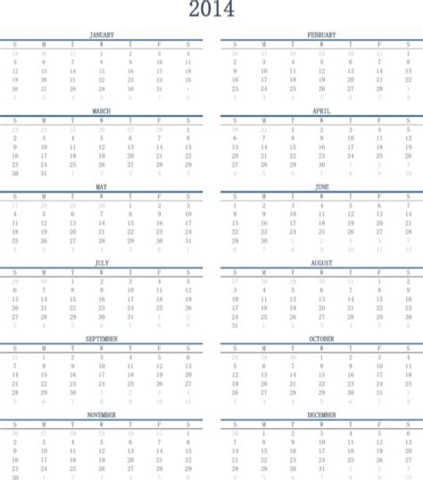 Download Yearly Calendar Template For Free Formtemplate