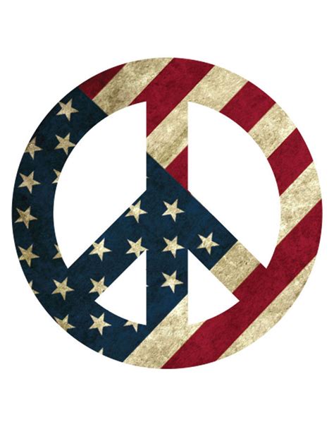 Usa Proud American Peace Flag Sticker Us Custom Stickers