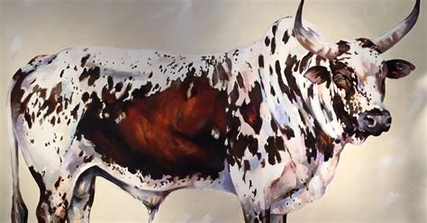 Terry Kobus Originals Gallery Commissioned Tri Colour Nguni Bull