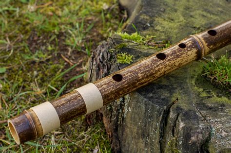 Bamboo Bansuri Flute Dark Abedabun Flutes