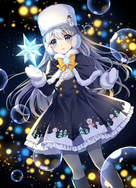 This Is The Cutest Snow Miku Ive Ever Seen Anime Christmas Anime