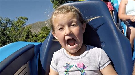 Funny Roller Coaster Ride Kids React Youtube