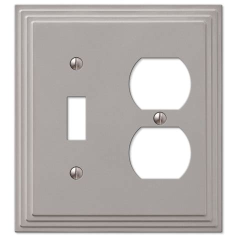 Step Design Toggle And Duplex Combination Wall Switch Plate Outlet