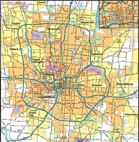 Columbus City Limits Map